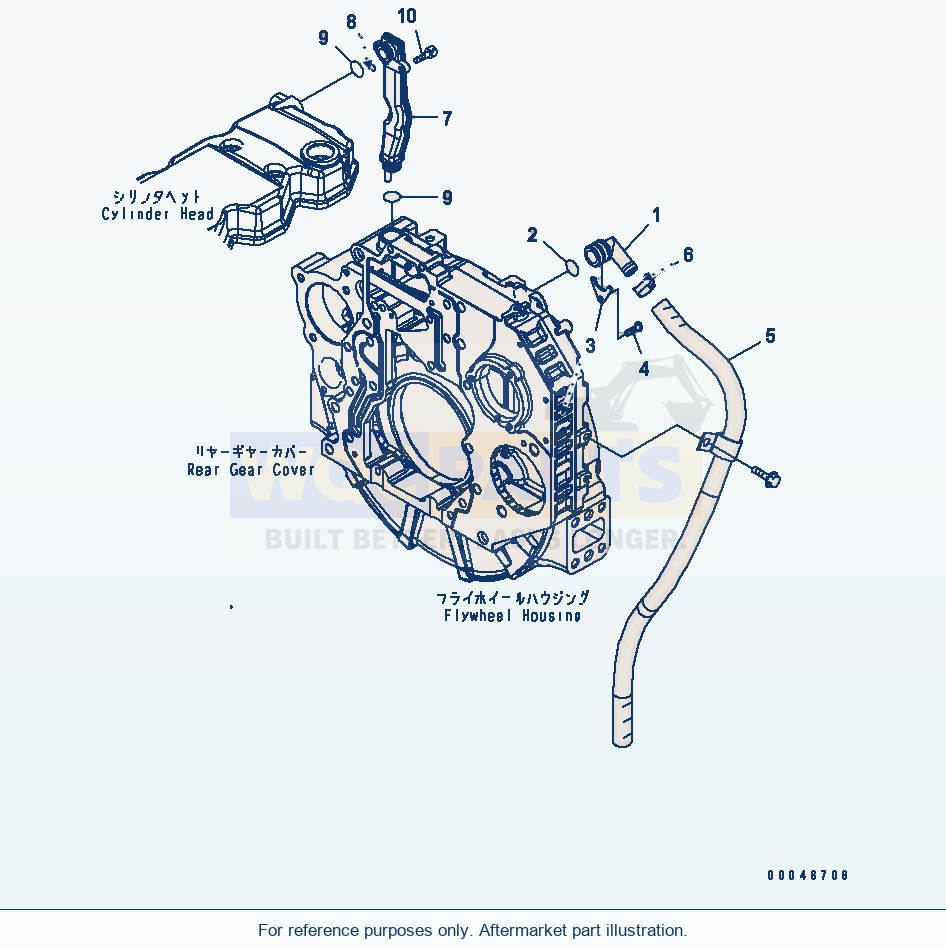Komatsu WA250PZ-6 Breather And Hose(Esn 26506237-) parts diagram