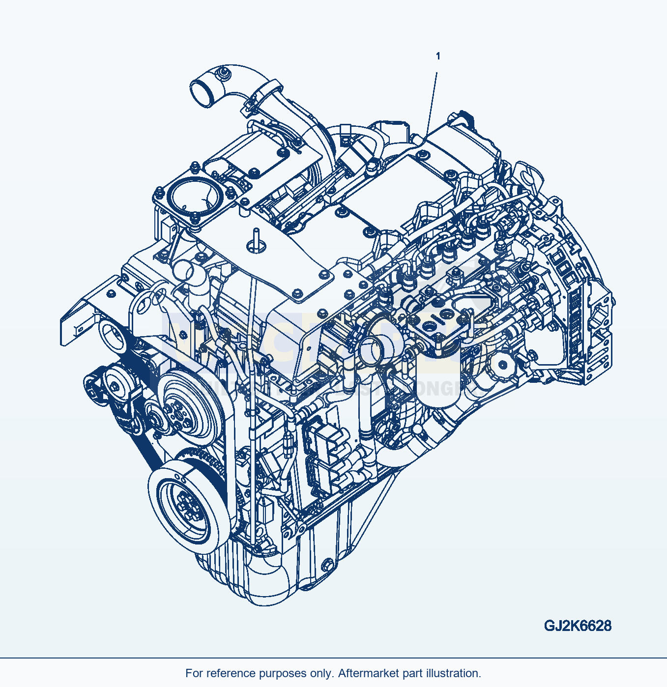 Komatsu WA250PZ-6 Engine (Aaa00-001001) parts diagram