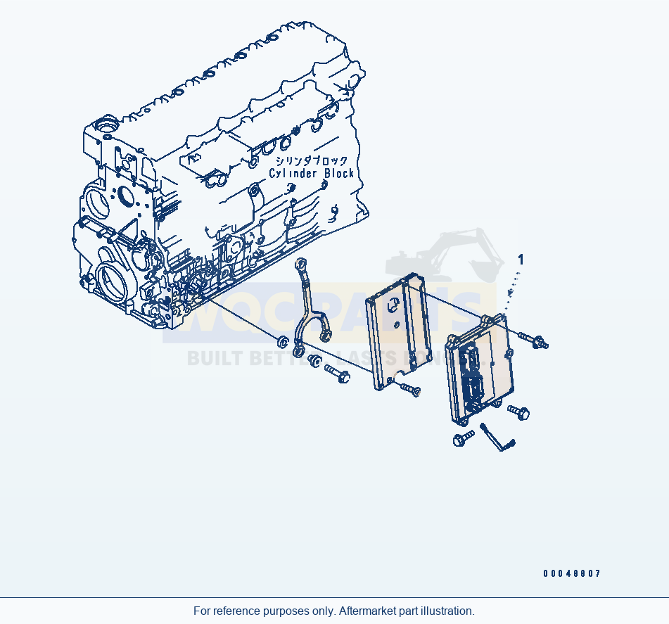 Komatsu WA250PZ-6 Fuel Injection Controller(Esn 26506237-) parts diagram