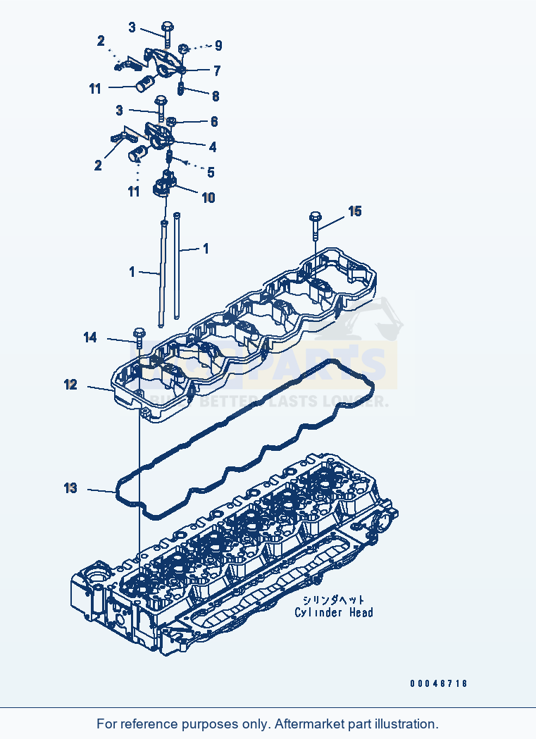 Komatsu WA250PZ-6 Rocker Arm(Esn 26506237-) parts diagram