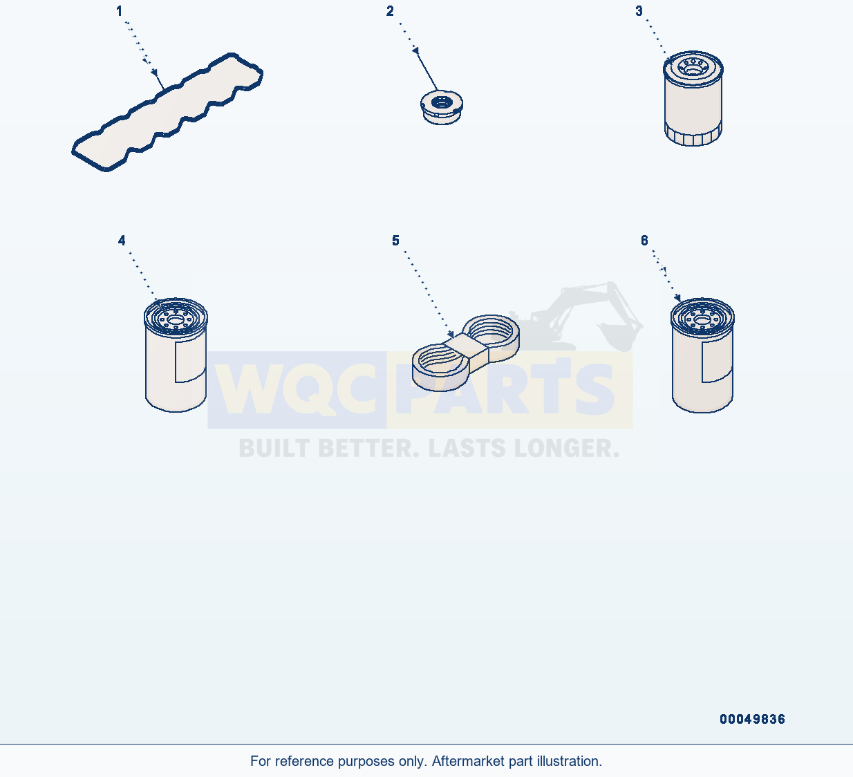 Komatsu WA250PZ-6 Spare parts diagram