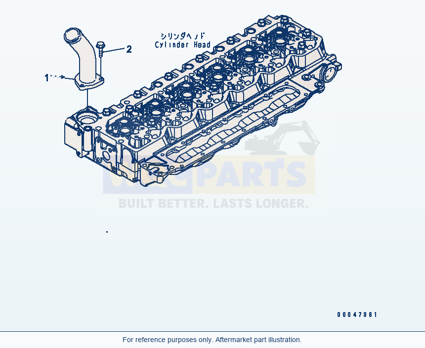 Komatsu WA250PZ-6 Water Outlet Connector (Awo00-001001) parts diagram