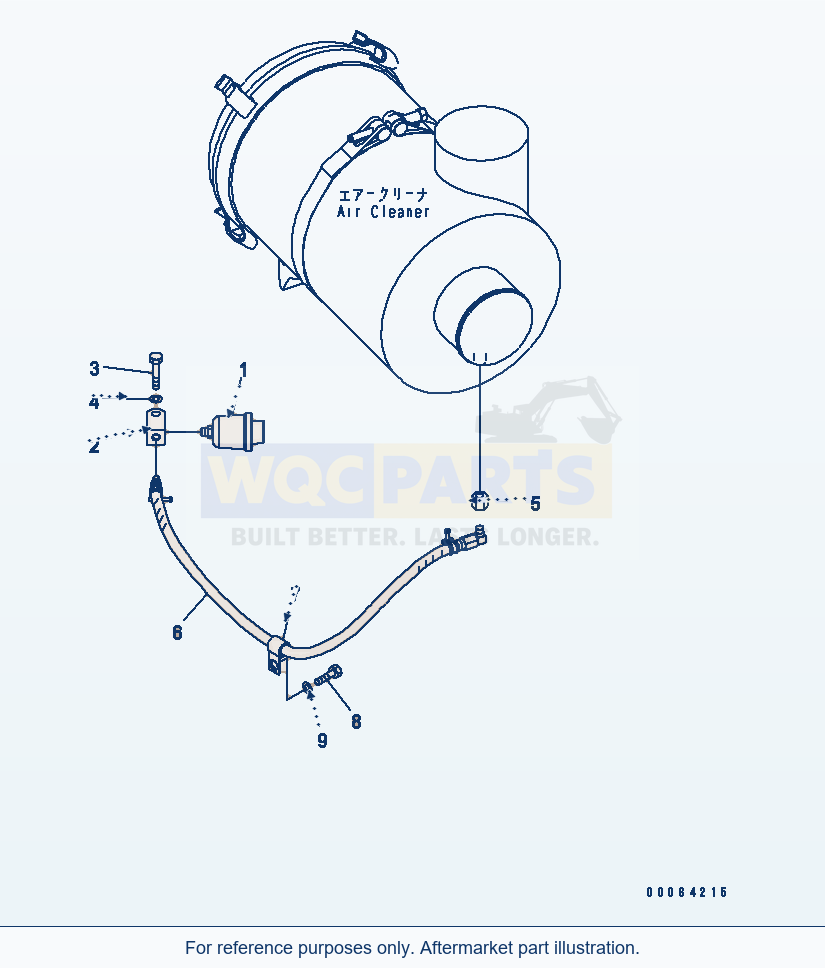 Komatsu WA250PZ-6 Dust Indicator parts diagram