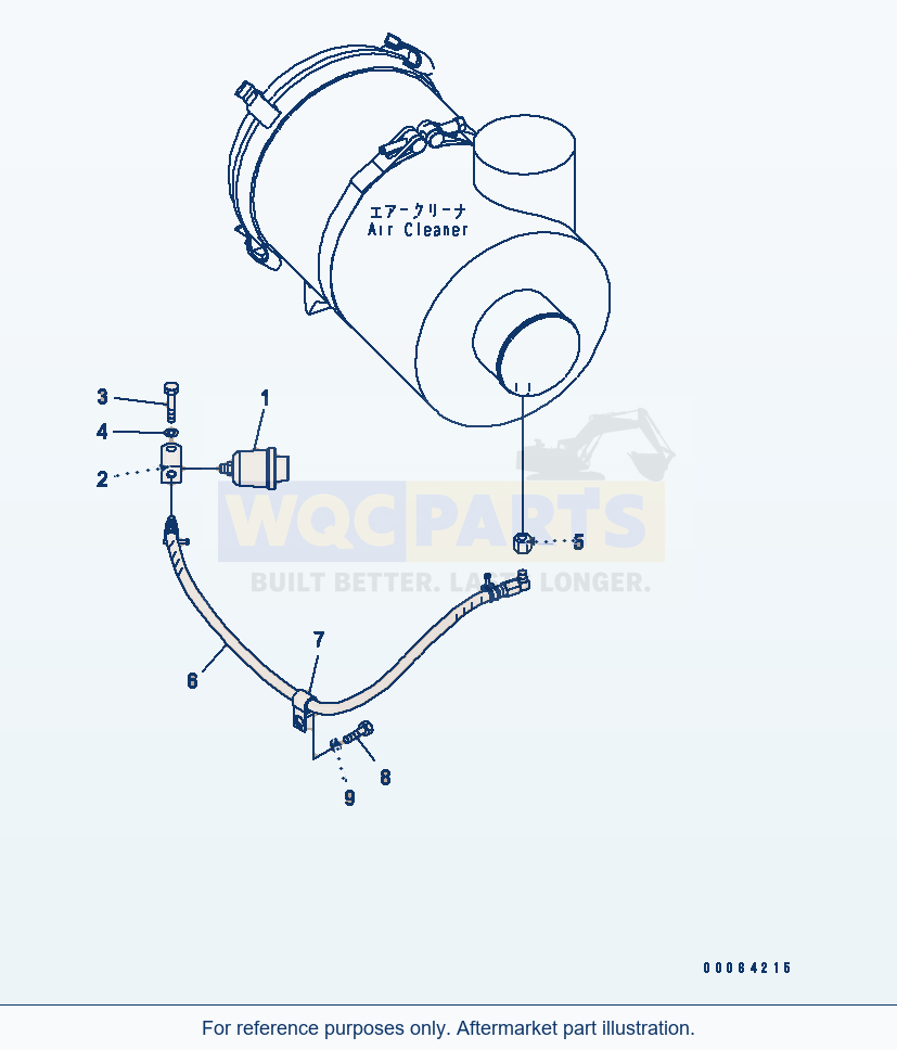 Komatsu WA250PZ-6 Dust Indicator(#75001-) Serial 75001-75749 parts diagram