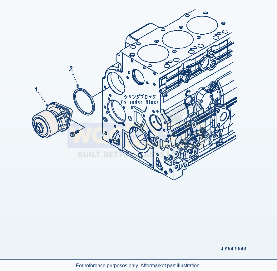 Komatsu WA250PZ-6 Water Pump(#26582547-) Serial 75001-75749 parts diagram