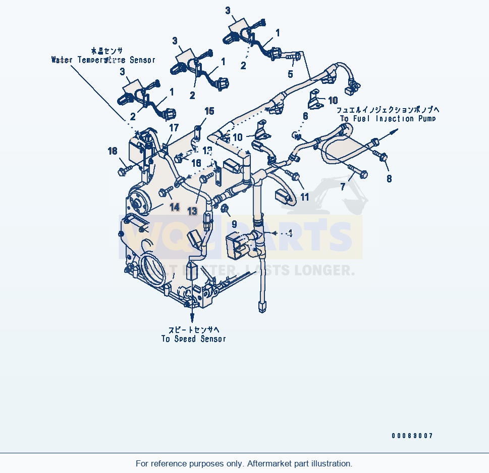 Komatsu WA250PZ-6 Wiring Harness(#26506237-) Serial 75001-75749 parts diagram