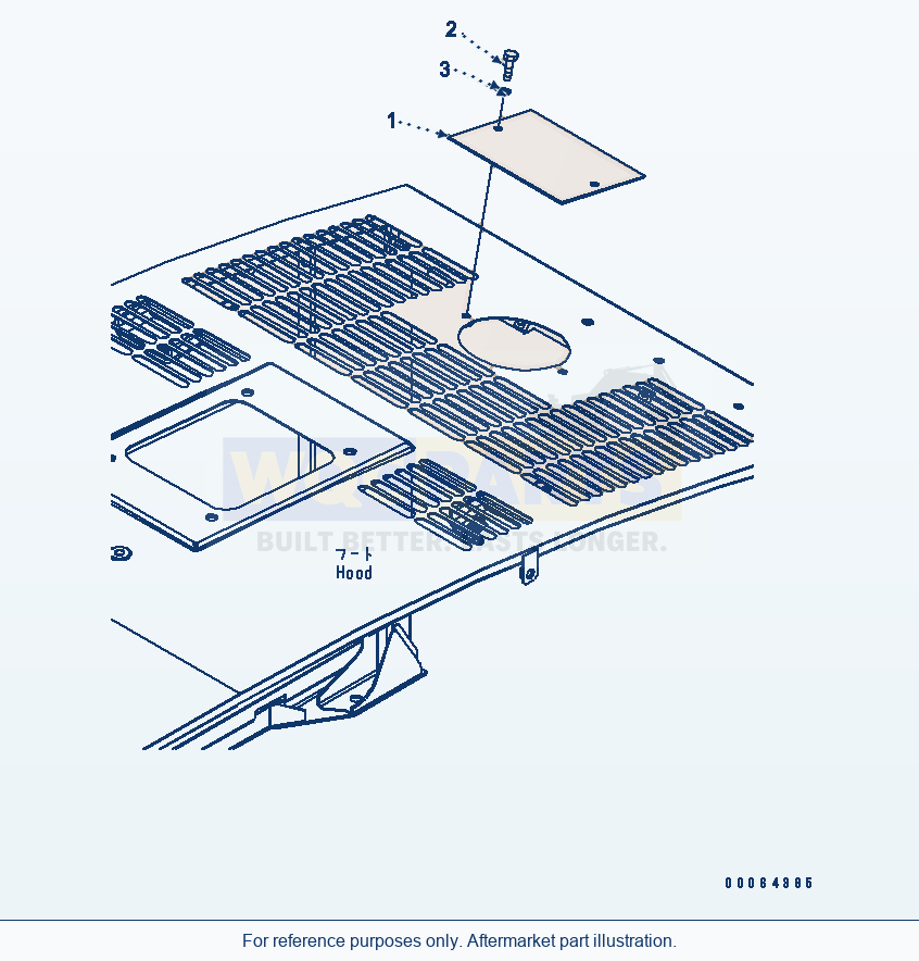 Komatsu WA250PZ-6 Hood (Cover)(#75001-) Serial 75001-75749 parts diagram