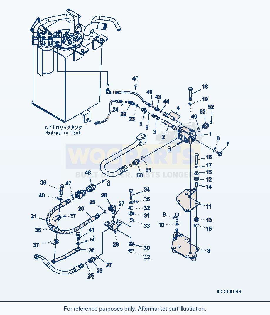 Komatsu WA250PZ-6 Steering Valve (EU Spec.)(#75001-) parts diagram