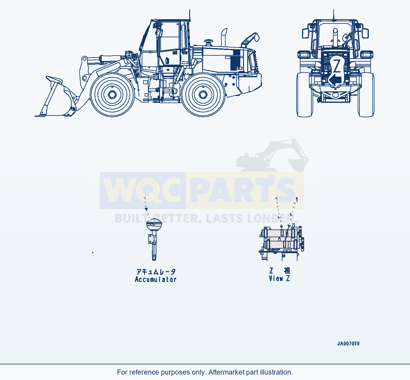 Komatsu WA250PZ-6 Hazard Level Plates (#77371-) parts diagram