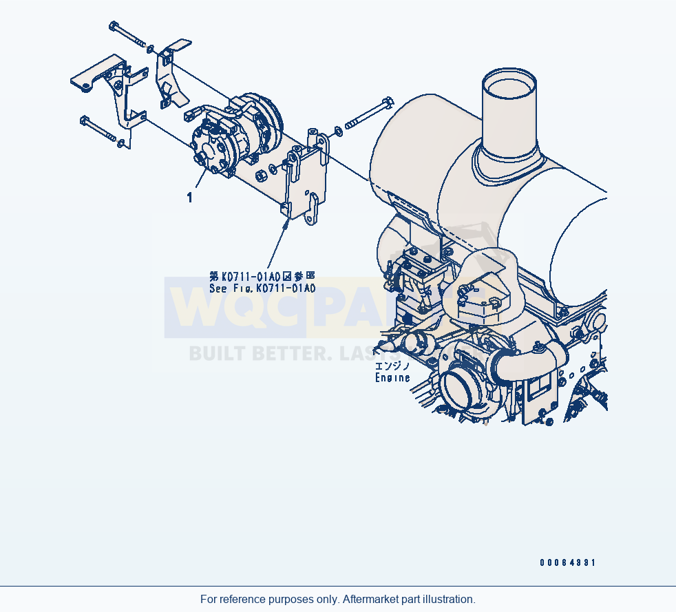 Komatsu WA250PZ-6 Air Conditioner(#75001-) Serial 75001-75749 parts diagram