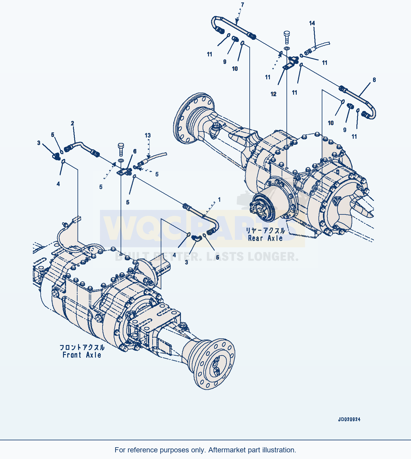 Komatsu WA250PZ-6 Brake Piping (#75750-) Serial 75750-UP parts diagram