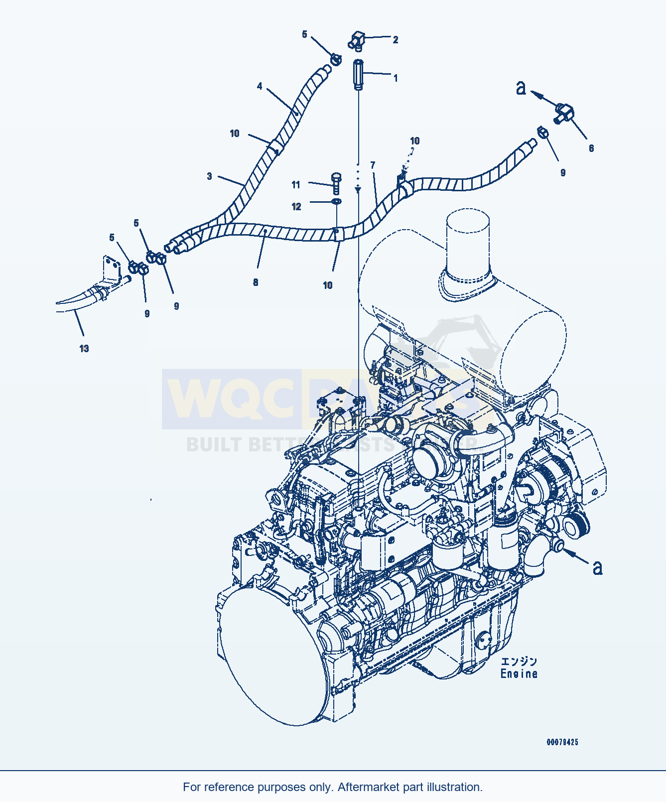 Komatsu WA250PZ-6 Cab Heater Piping (#75750-) Serial 75750-UP parts diagram