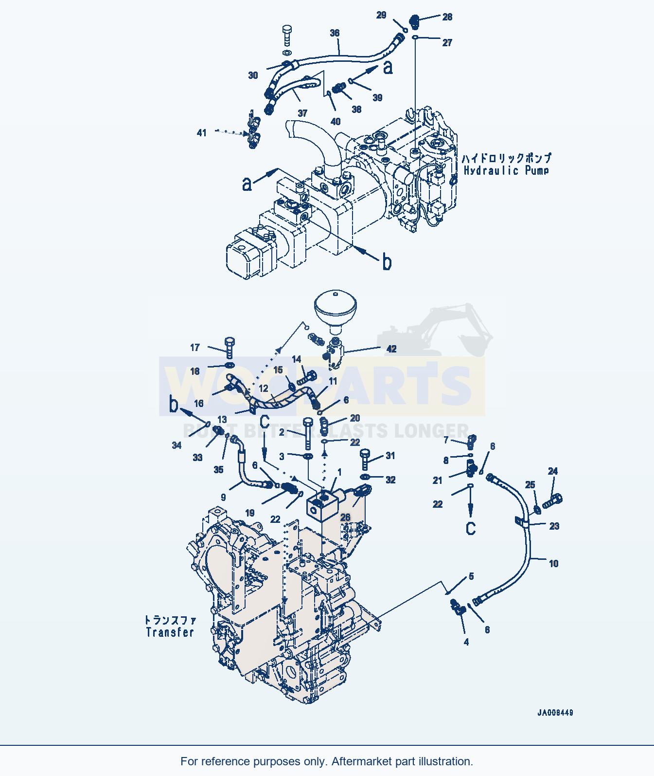 Komatsu WA250PZ-6 Inching Control (#75750-) Serial 75750-UP parts diagram