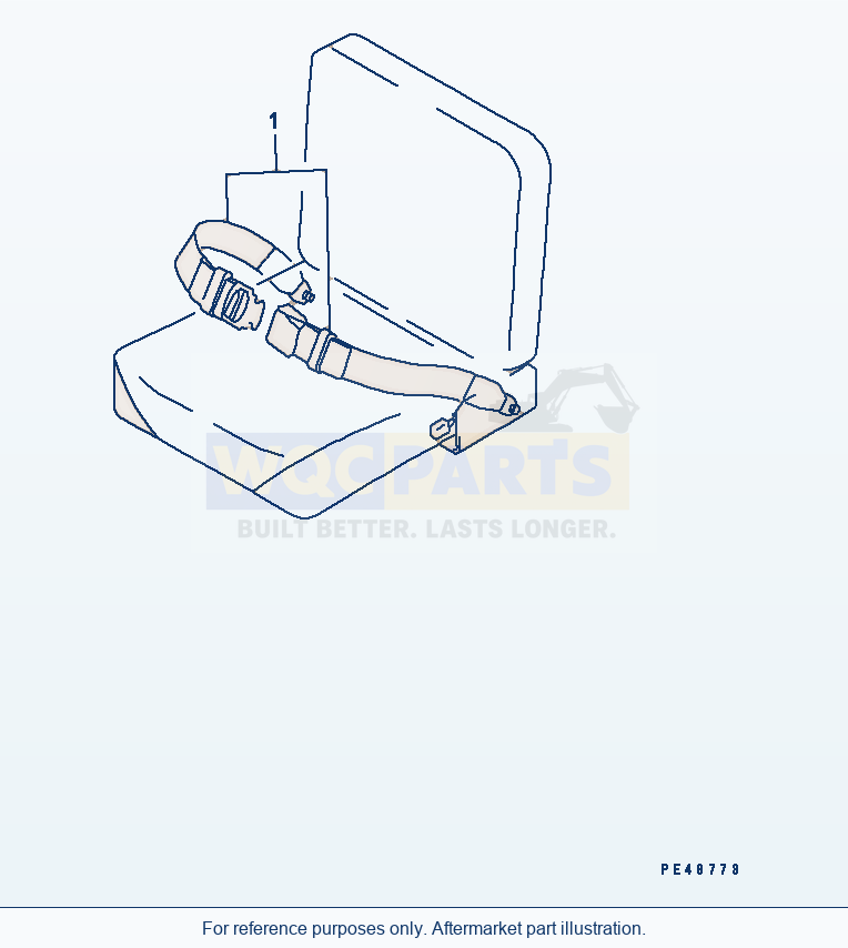 Komatsu WA250PZ-6 Seat Belt (78 mm) (For Rigid Seat)(#75001-) parts diagram