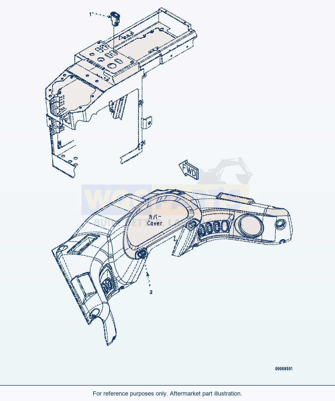 Komatsu WA250PZ-6 Switch, With Ecss — Switch (#75750-) parts diagram