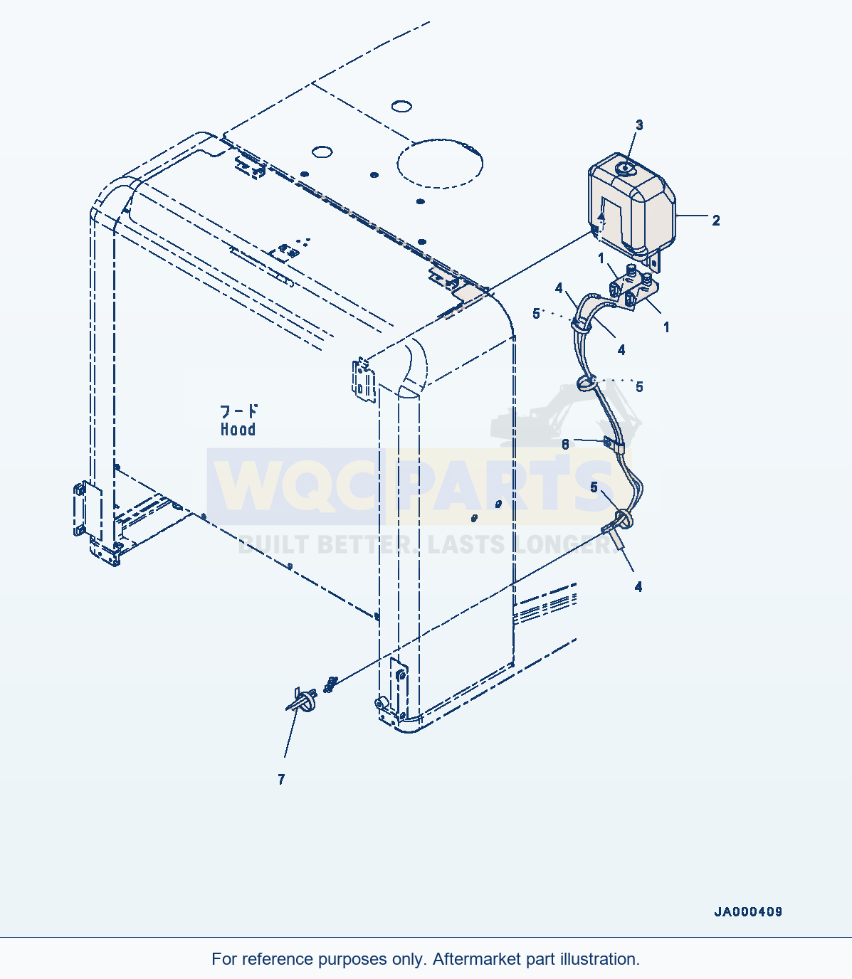 Komatsu WA250PZ-6 Window Washer (#75750-) Serial 75750-UP parts diagram