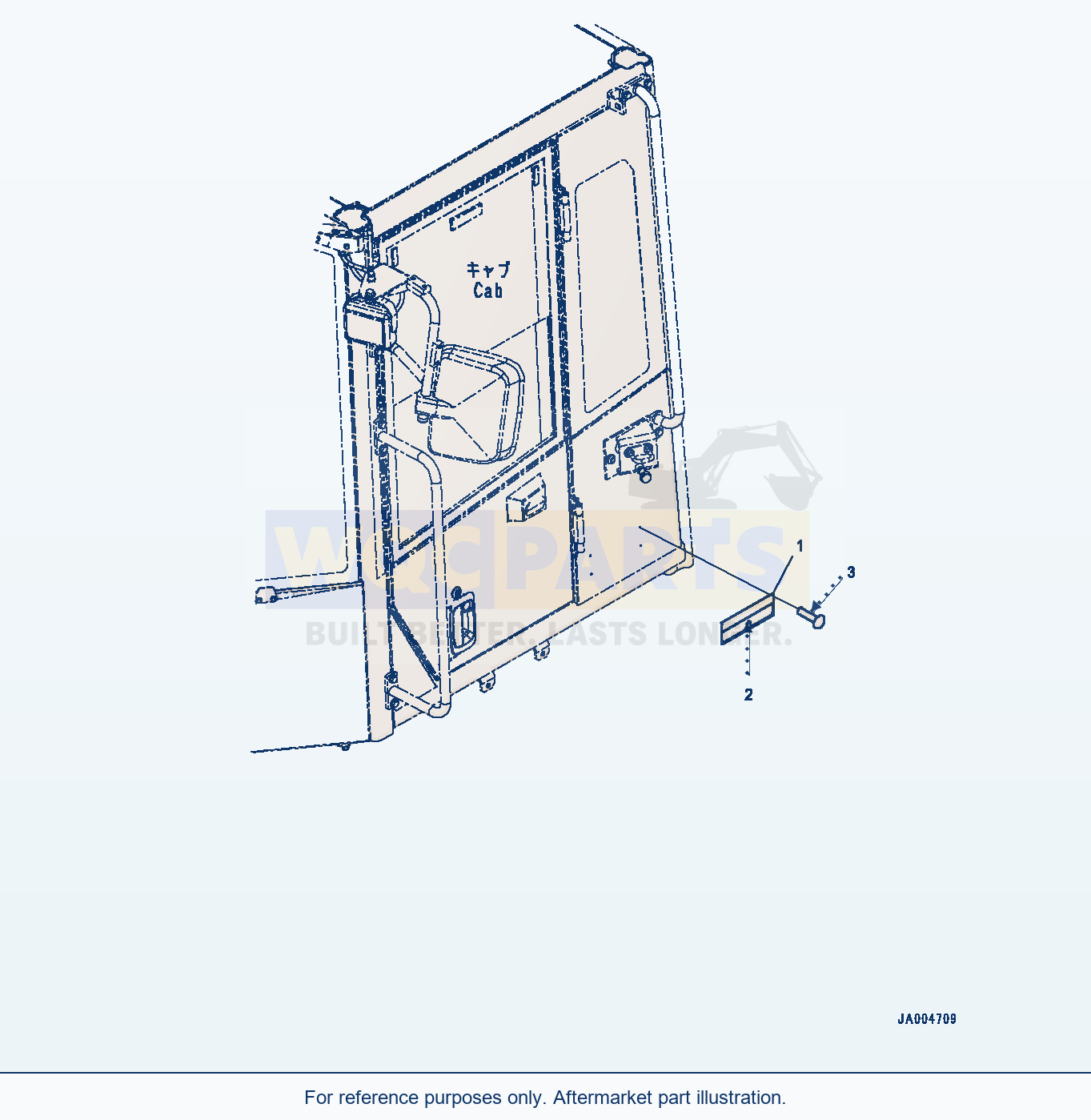 Komatsu WA250PZ-6 Plate (Rops) Serial H00051 - UP parts diagram
