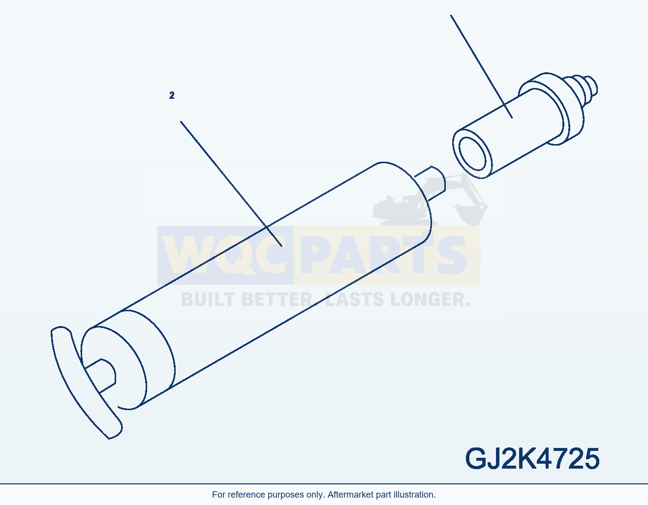 Komatsu WA250PZ-6 Filling Cylinder (For Central Lubrication) parts diagram