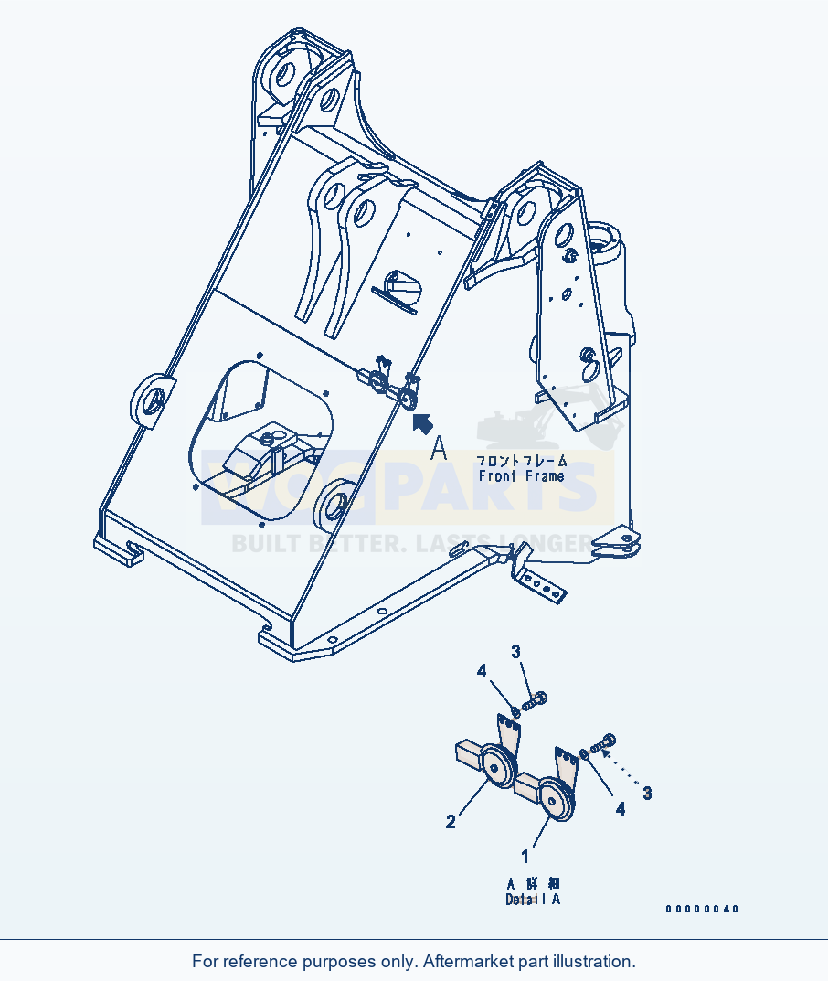 Komatsu WA270-5-SN Horn(#70001-70188) parts diagram
