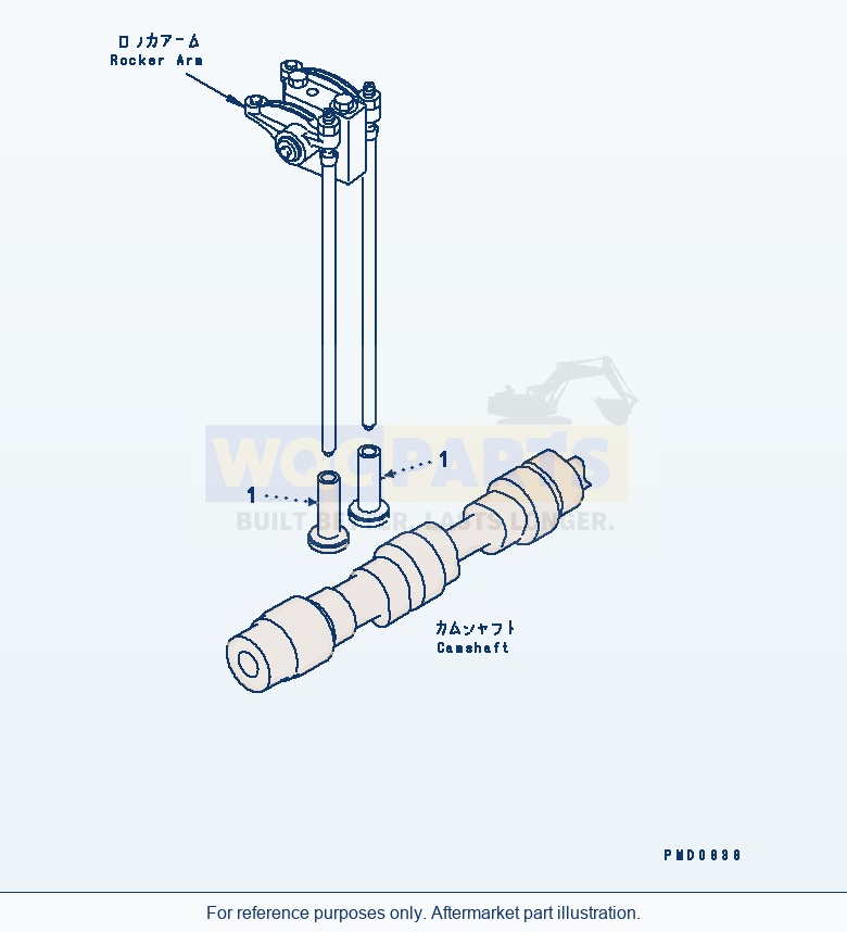 Komatsu WA270-5-SN Tappet parts diagram