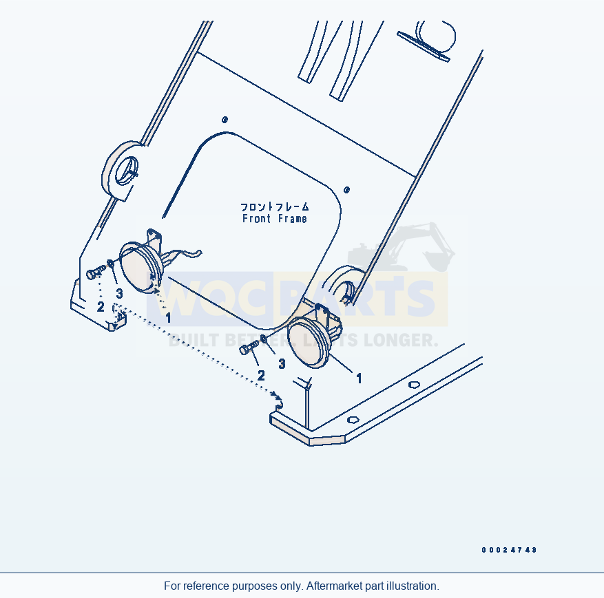 Komatsu WA270-5 Horn(#70189-) parts diagram