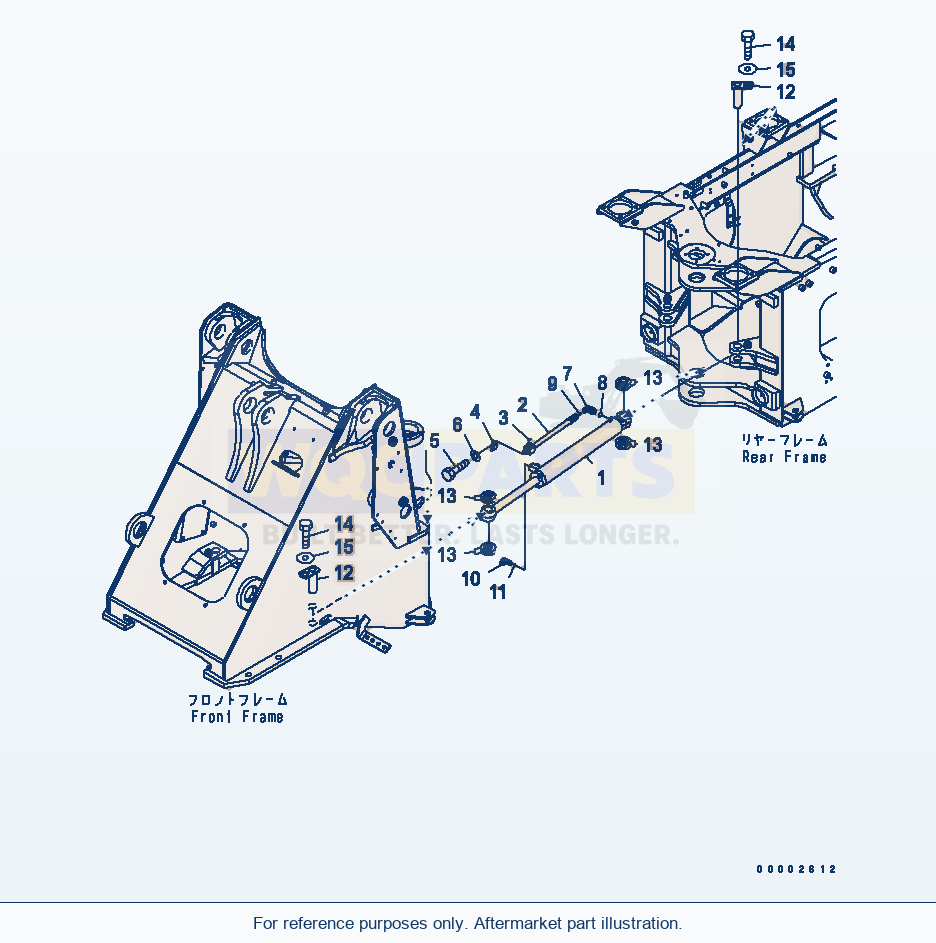 Komatsu WA270-5 Steering Cylinder parts diagram