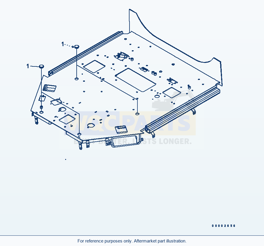 Komatsu WA270-5 Floor (Cap) parts diagram