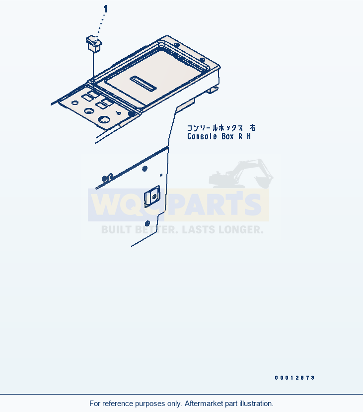 Komatsu WA270-5 Fog Lamp Switch parts diagram