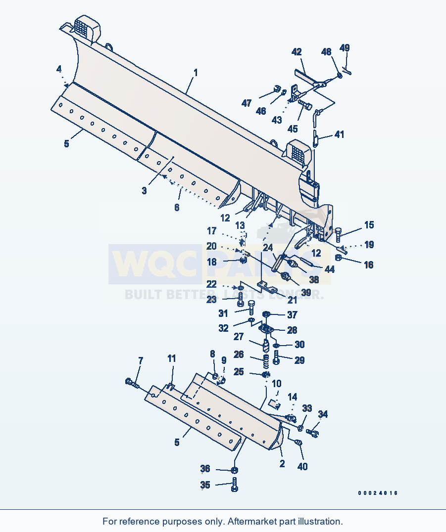 Komatsu WA270-5 Blade (S.P.A.P.) (With Shock Cancel) parts diagram