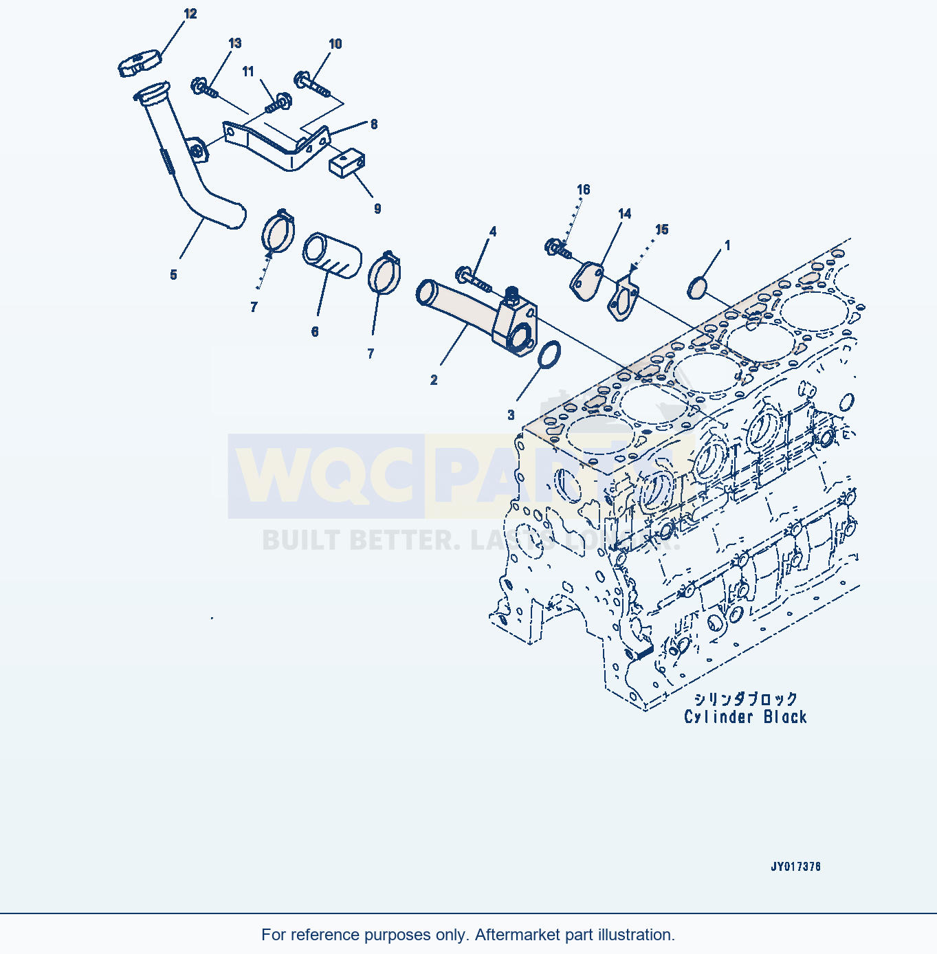Komatsu WA270-7 Engine Oil Filler (#26601326-) (Aob10-001001) parts diagram