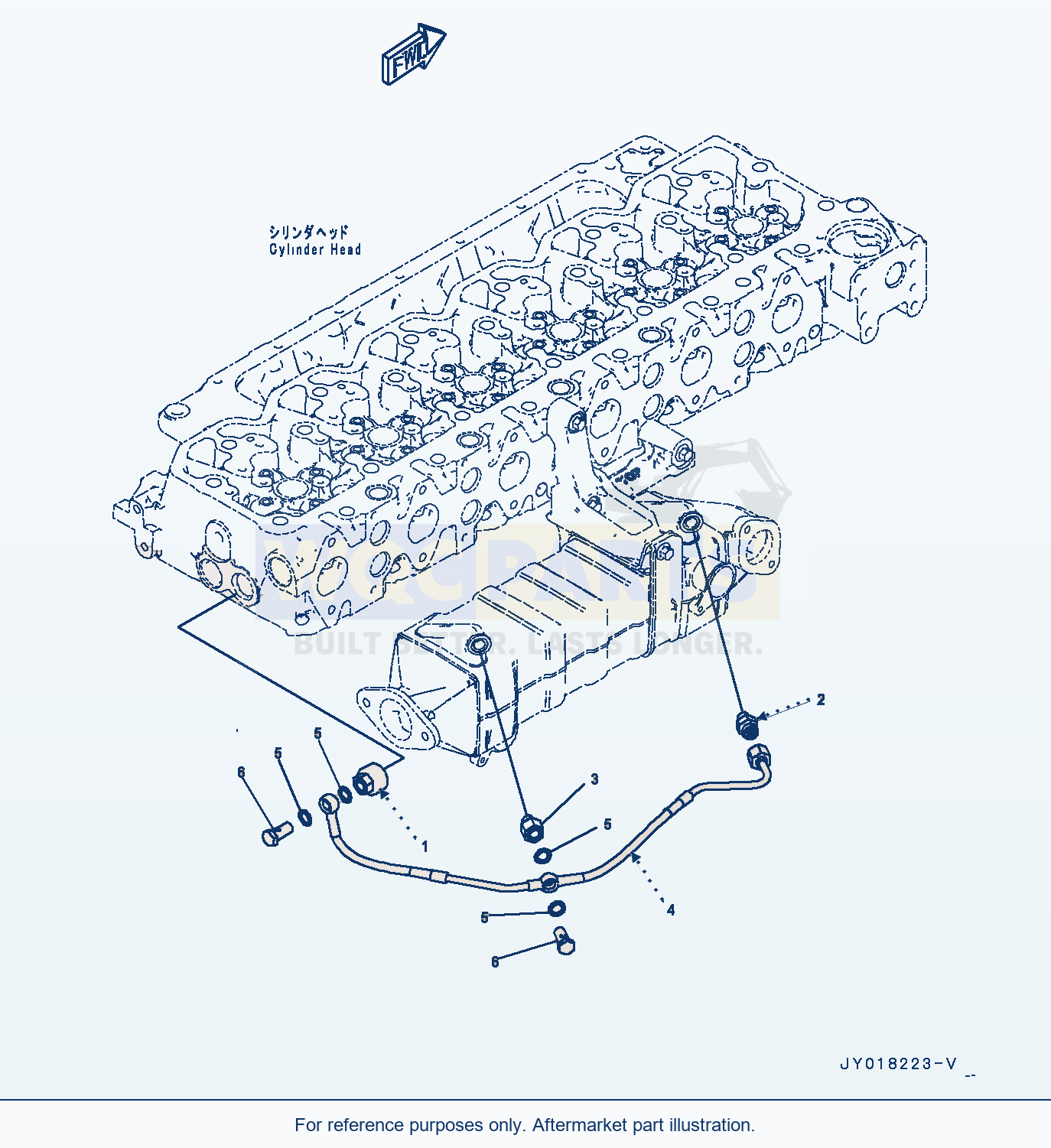 Komatsu WA270-7 Engine Coolant Vent (#26601326-) (Arp00-001001) parts diagram