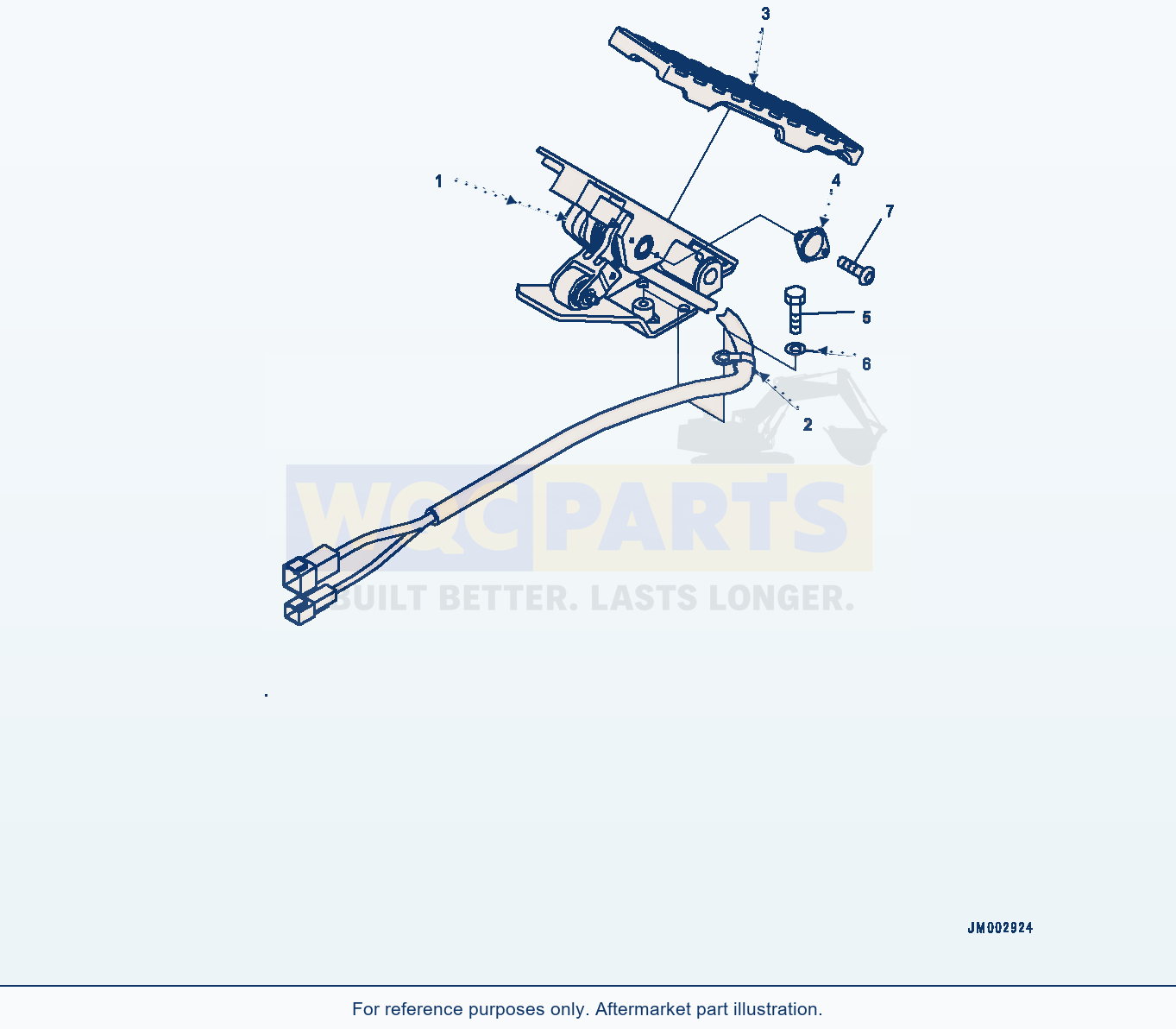 Komatsu WA270-7 Rops Cab, Accelerator Pedal (#80001-) parts diagram