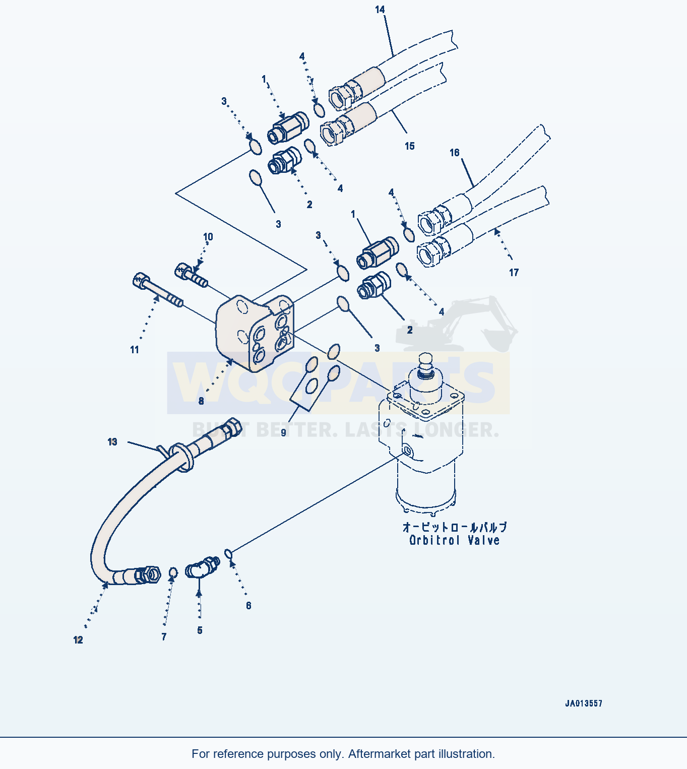 Komatsu WA270-7 Rops Cab, Valve Related Parts (#80001-) parts diagram