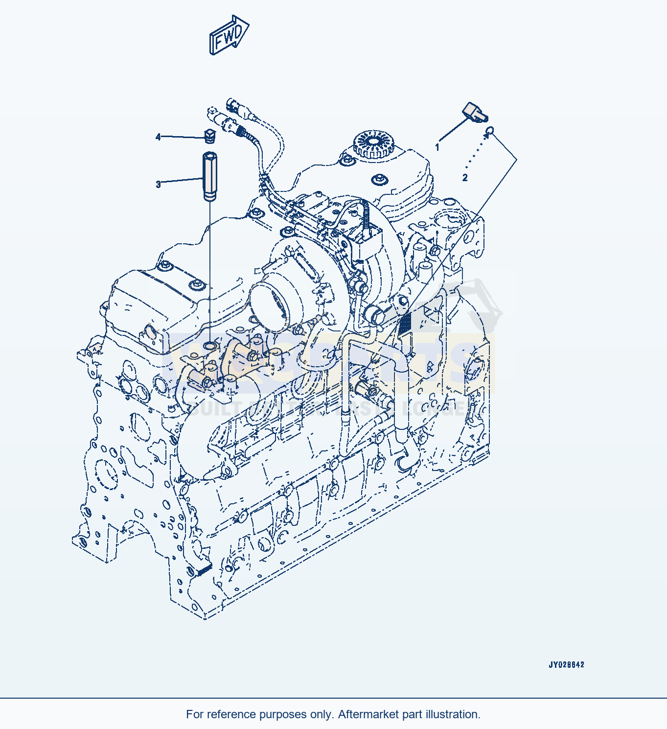 Komatsu WA270-8 Engine Related Parts (#26644419-) parts diagram