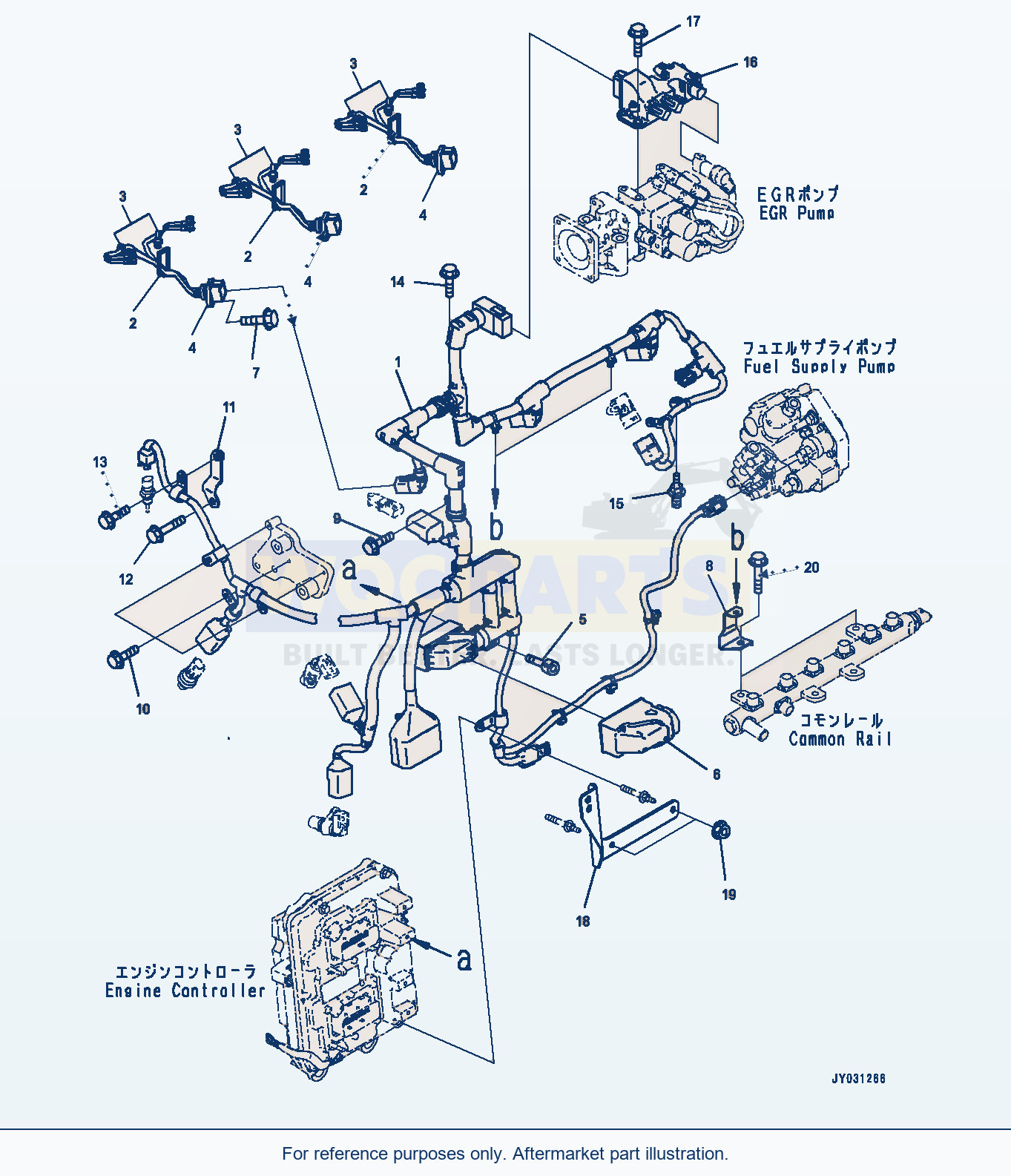 Komatsu WA270-8 Wiring Harness (#26644419-) (Awr00-001001) parts diagram