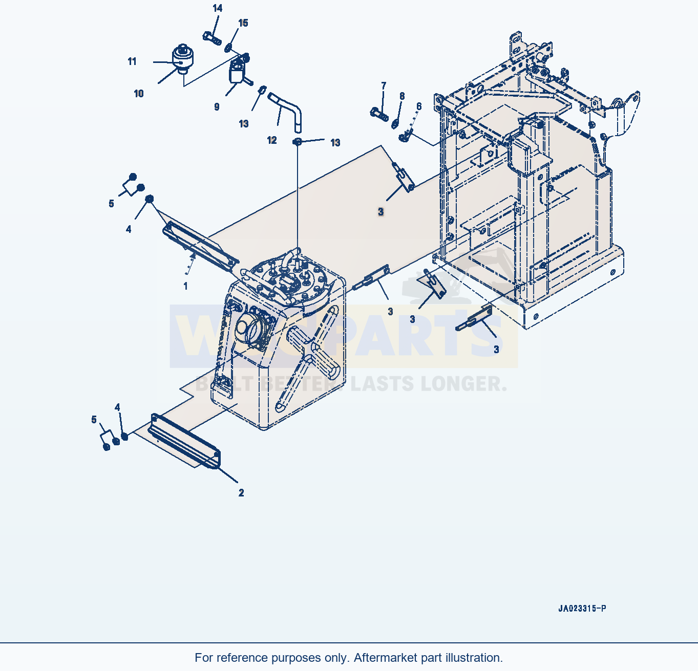 Komatsu WA270-8 Def Tank, Breather (#83001-) parts diagram