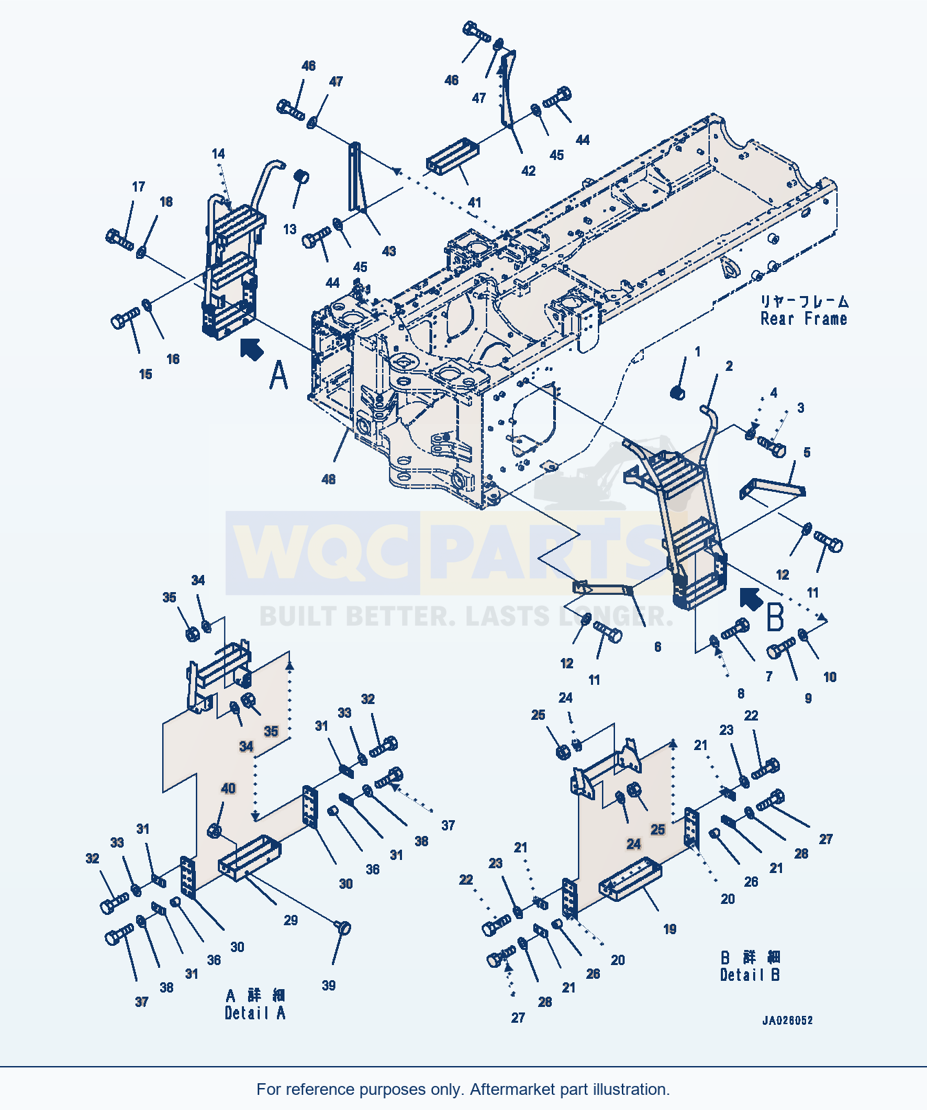 Komatsu WA270-8 Ladder (#83001-) parts diagram