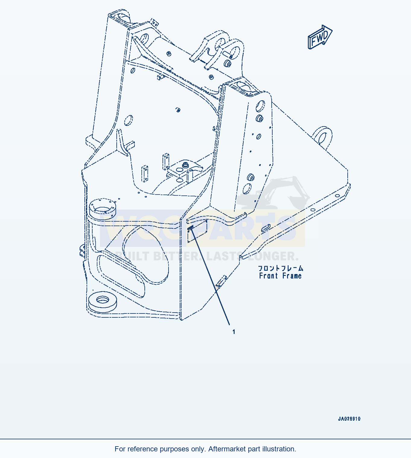 Komatsu WA270-8 Electro-Magnetic Compatibility Plate (#83001-) parts diagram
