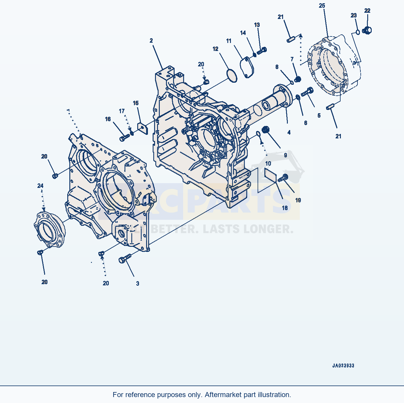 Komatsu WA270-8 Transfer, Case (#83001-) parts diagram
