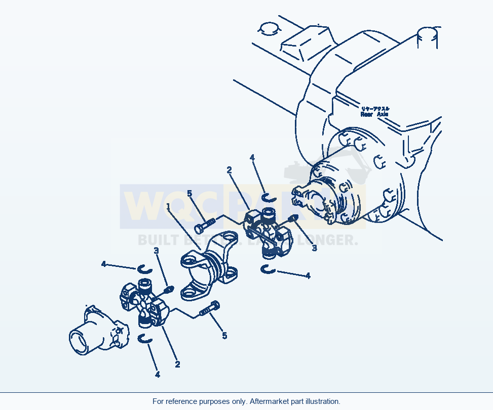 Komatsu WA320-1 Drive Shaft (Rear) Serial 10001-UP parts diagram