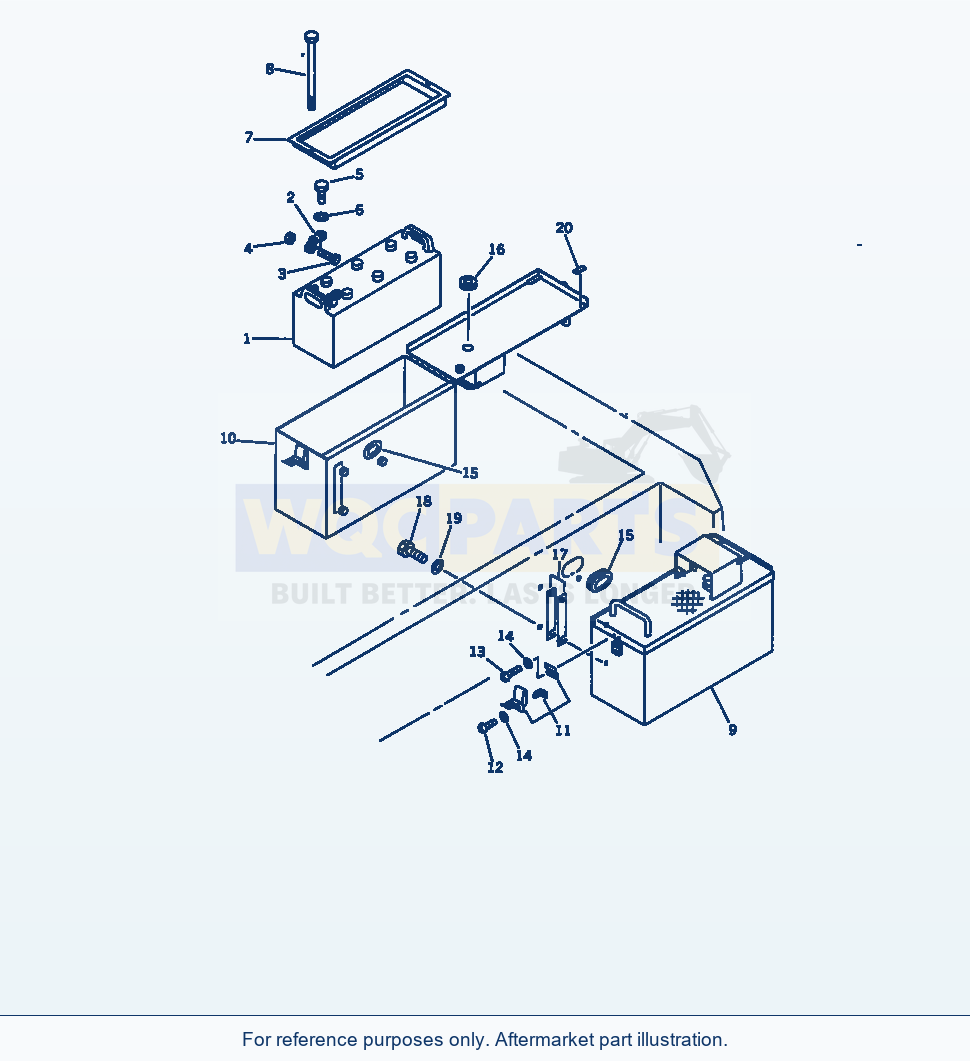Komatsu WA320-1 Battery(#10001-19999) parts diagram
