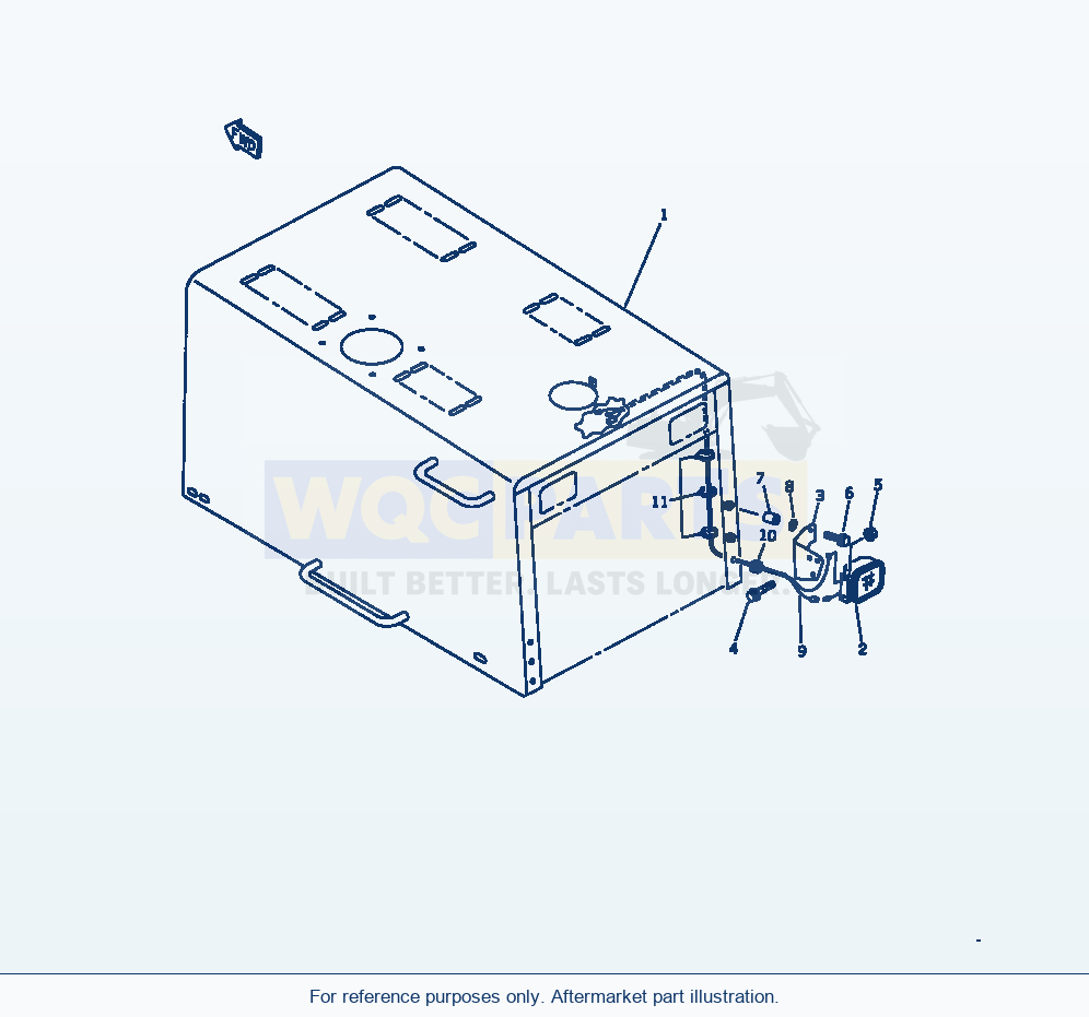 Komatsu WA320-1 Buack-Up Lamp(#20001-) Serial 10001-UP parts diagram
