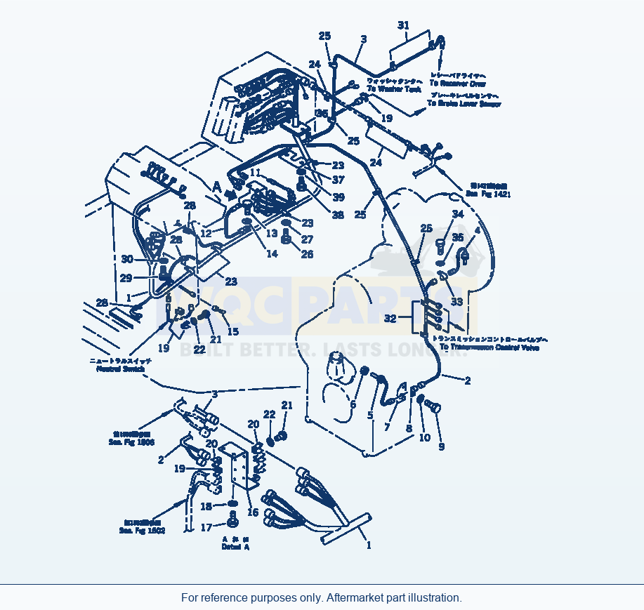 Komatsu WA320-1 Electrical System (Main Line)(#10001-19999) parts diagram