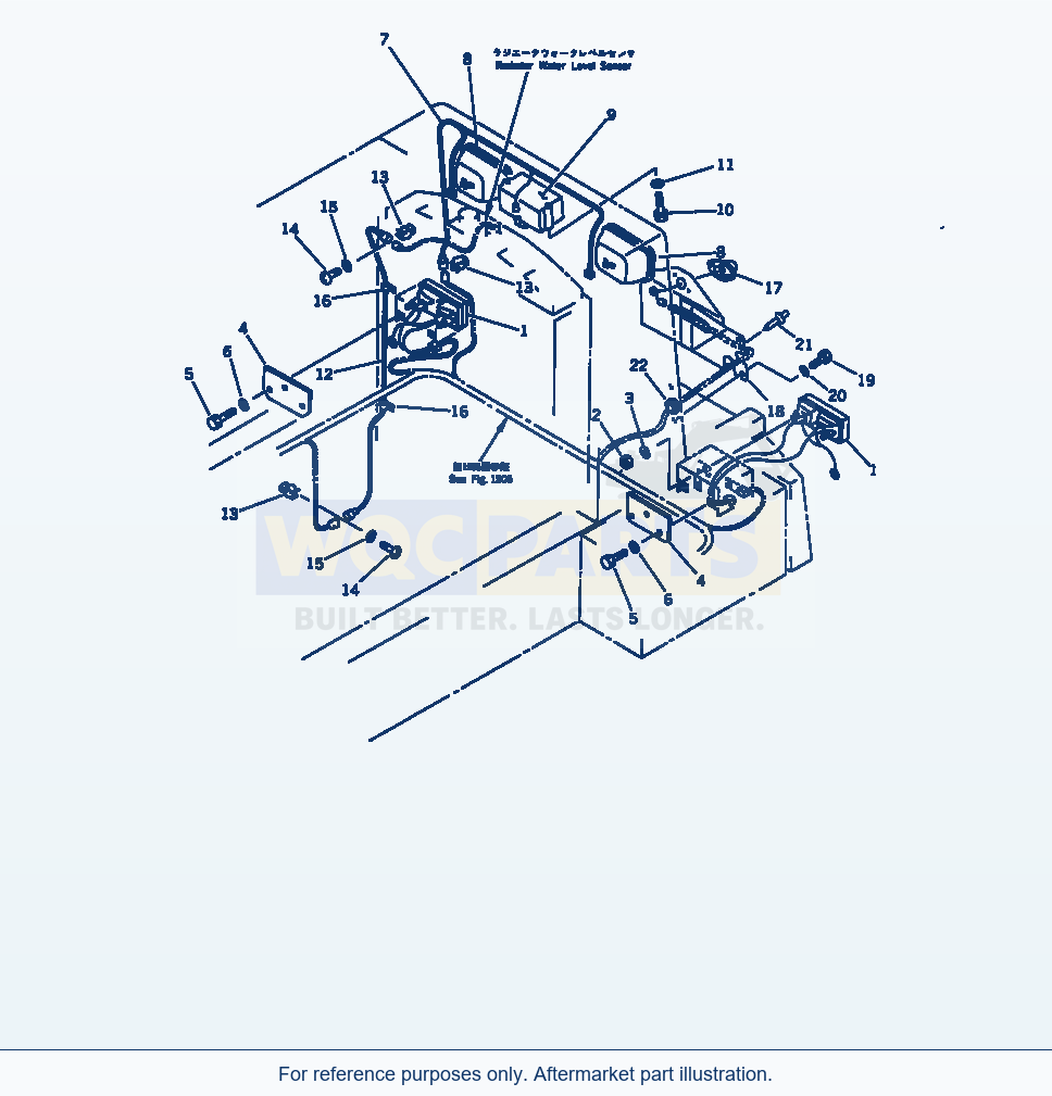 Komatsu WA320-1 Electrical System (Rear Lamp)(#10001-19999) parts diagram