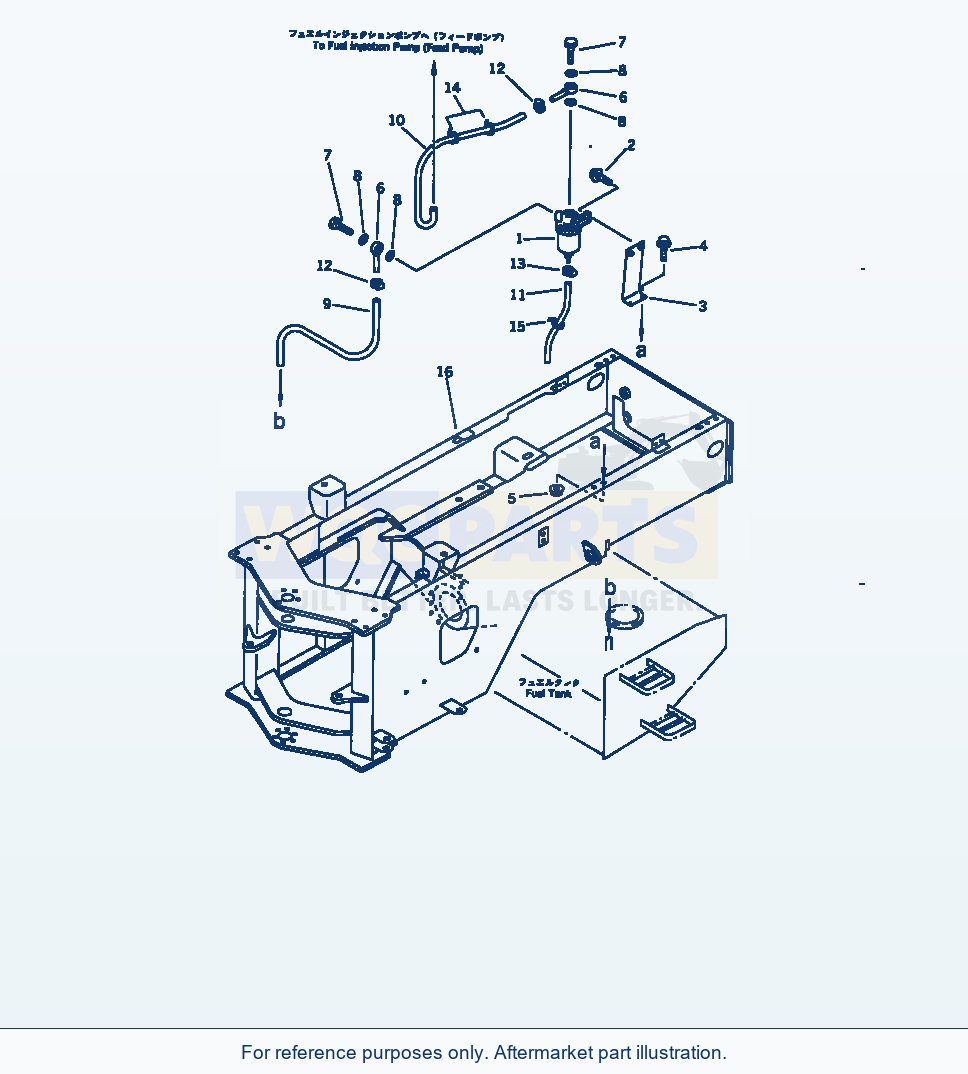 Komatsu WA320-1 Water Separator(#20001-) Serial 10001-UP parts diagram