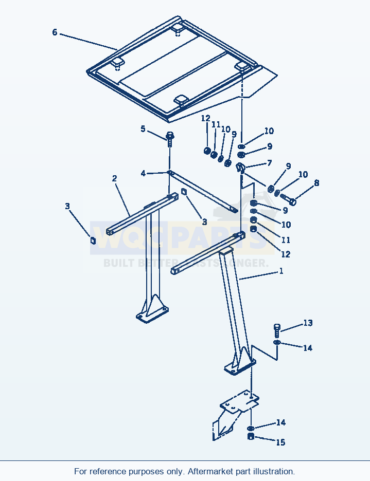 Komatsu WA320-1 Canopy(#20001-) Serial 10001-UP parts diagram