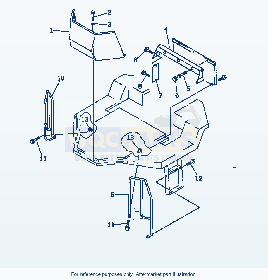 Komatsu WA320-1 Floor Guard (Without Cab)(#20001-) parts diagram