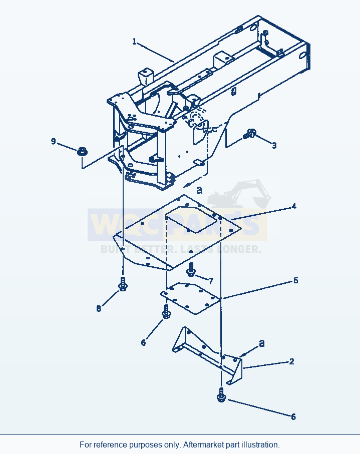 Komatsu WA320-1 Under Guard(#20001-) Serial 10001-UP parts diagram