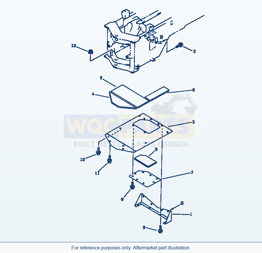 Komatsu WA320-1 Under Guard (Noise Suppression For Ec)(#20001-) parts diagram