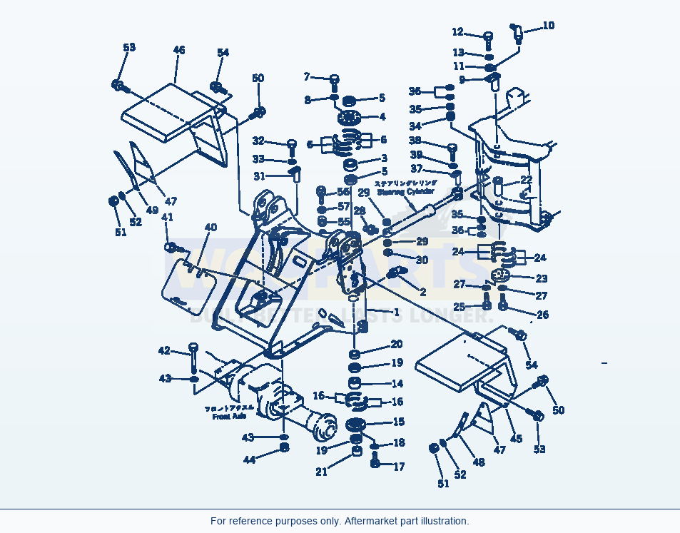 Komatsu WA320-1 Front Frame (Tbg/Abe Spec.)(#20001-) parts diagram